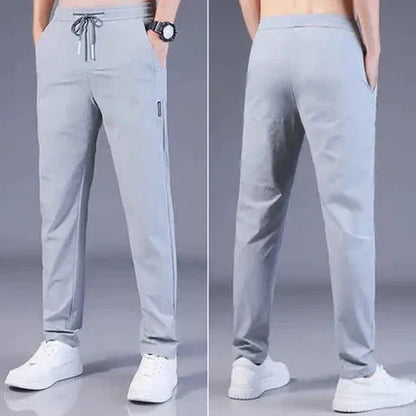 Pack of 3 Offer 😍 Men’s Premium-Quality Stretch Lycra Pants | Black, Blue & Grey