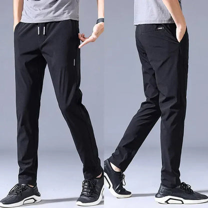 Pack of 3 Offer 😍 Men’s Premium-Quality Stretch Lycra Pants | Black, Blue & Grey