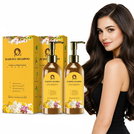 Japanese Hair Dye Shampoo – Long Lasting Natural Hair Dye Shampoo for Man & Women, Premium Japanese Natural for Women Black | Home Solution (Pack of 2)