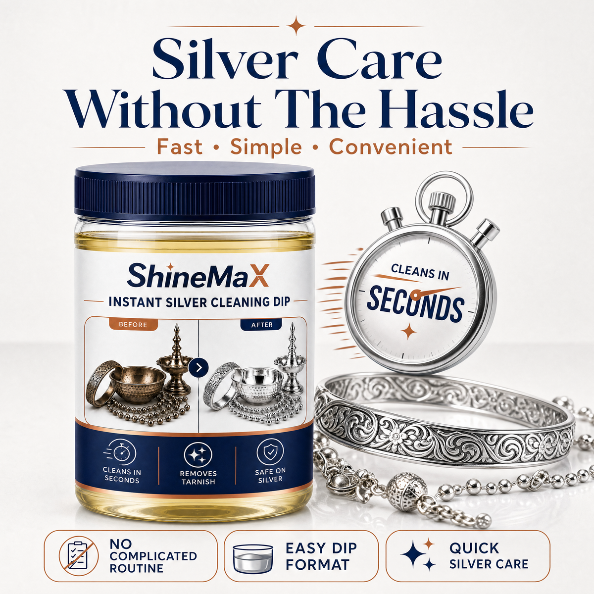 ShineMax™ Instant Silver Cleaning Dip