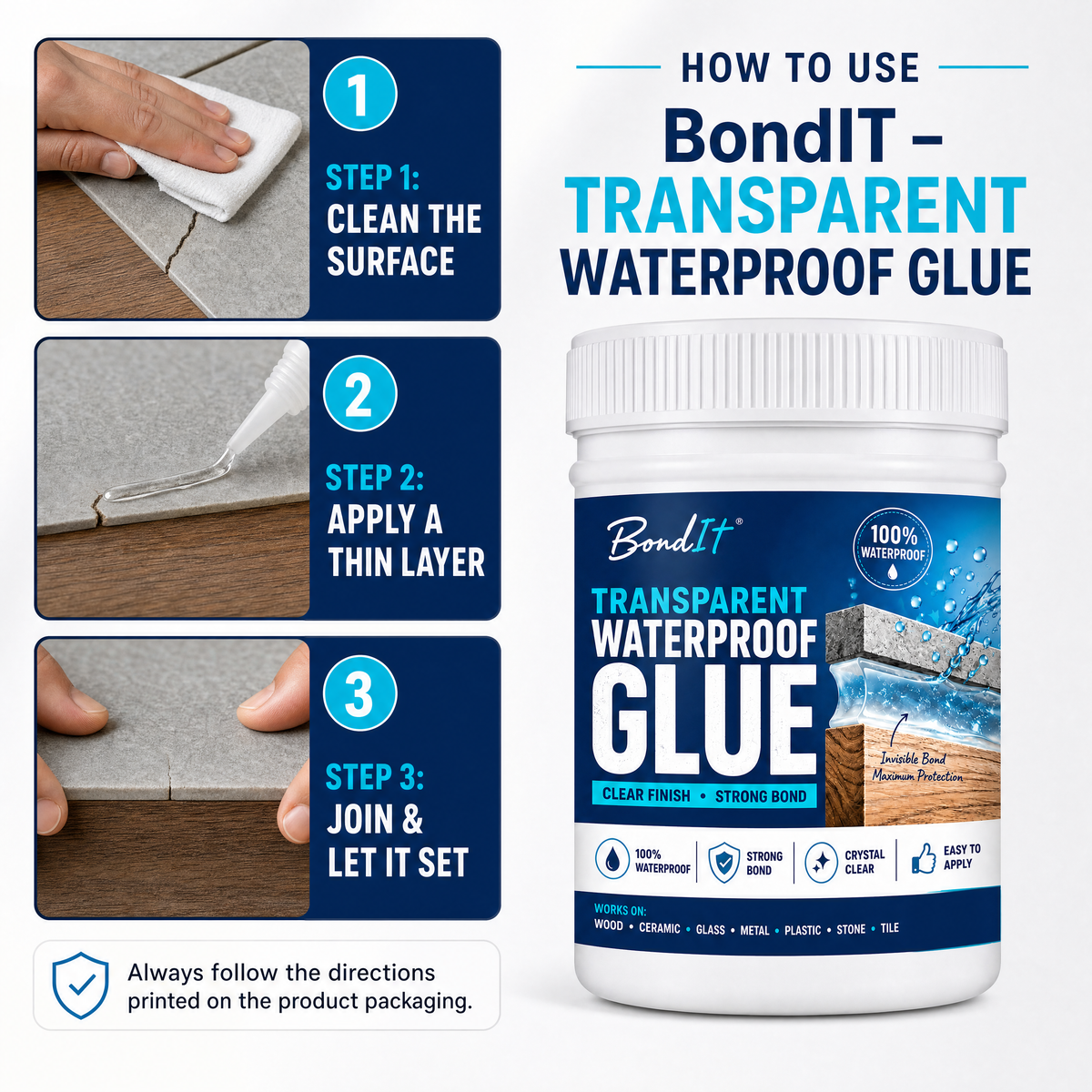 Bondit Transparent Waterproof Sealant Glue