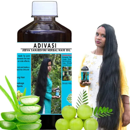 Adivasi Jeeva Sanjeevini Herbal Hair Growth oil