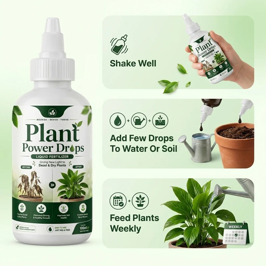 Plant Power Drops™ – Liquid Fertilizer For Plants