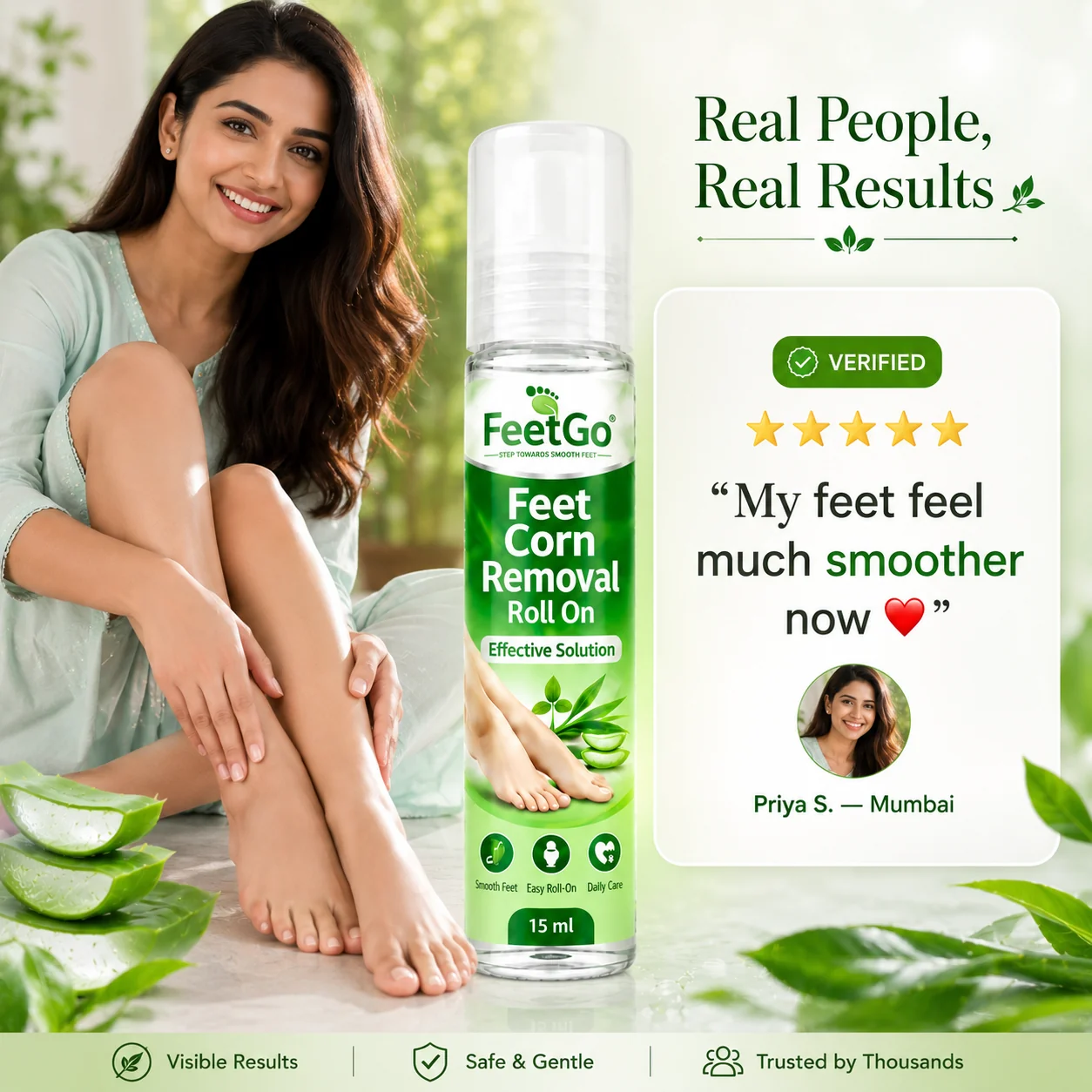 FeetGo Corn Removal Roll-On ( Buy 1 Get 1 Free)