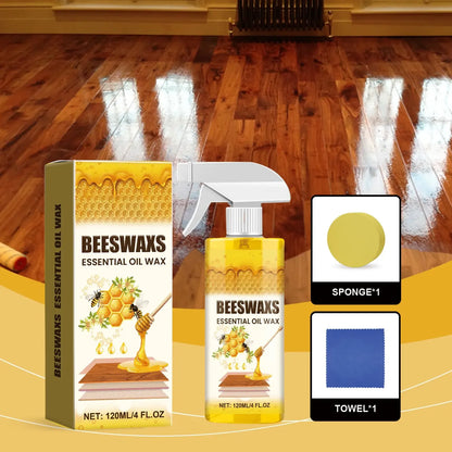 🔥LAST DAY 49% OFF - 🐝TrueRelief Beeswax Wood Polish Spray 120ml - ✨Shine & Protect Instantly 🏠