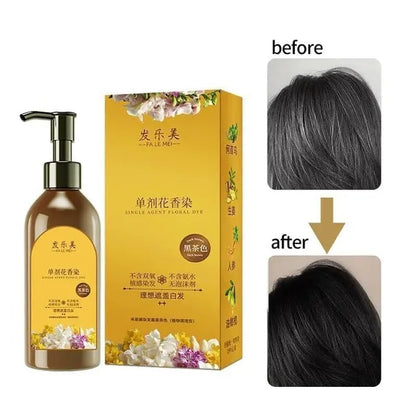 Japanese Hair Dye Shampoo – Long Lasting Natural Hair Dye Shampoo for Man & Women, Premium Japanese Natural for Women Black | Home Solution (Pack of 2)